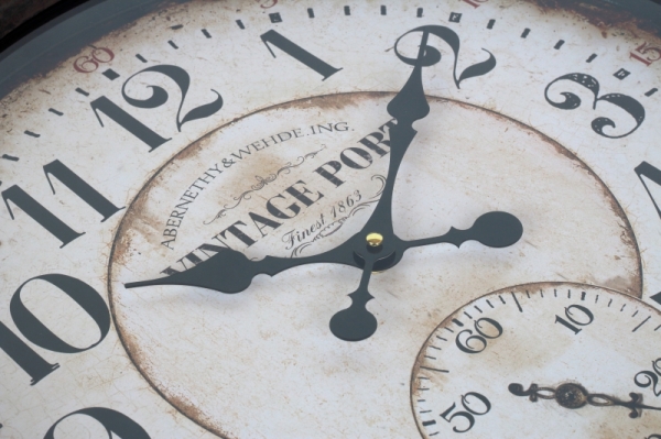 Hodiny nástenné VINTAGE PORT kov 44x60cm