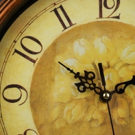 Nástenné hodiny vrubkovaný kruh 30cm