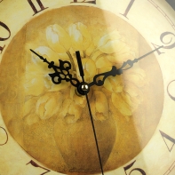 Nástenné hodiny vrubkovaný kruh 30cm