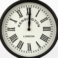 Obojstranné veľké hodiny Kensington London 42x40x9cm