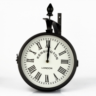 Obojstranné veľké hodiny Kensington London 42x40x9cm