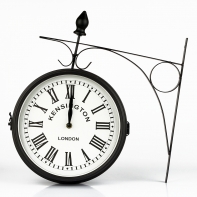 Obojstranné veľké hodiny Kensington London 42x40x9cm