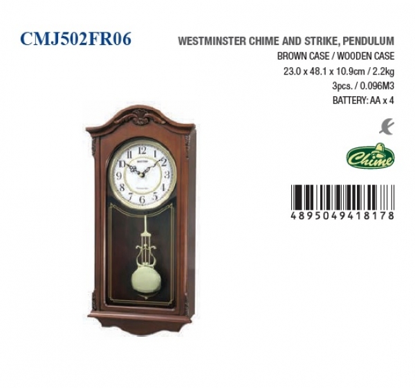 Hodiny pendlovky 23x10,9x48,1cm