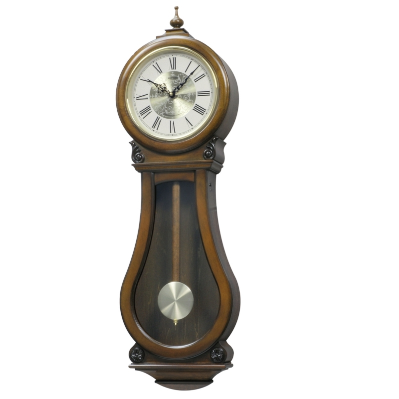 Hodiny s kyvadlem dřevěné 26,3x10,1x85,5cm