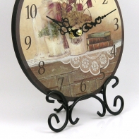 Hodiny stolný chalupárskej so stojanom 21cm