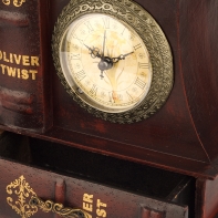 Stolové drevené hodiny 18x10,5x21cm