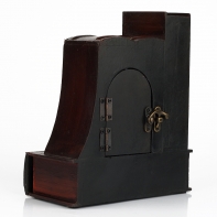 Stolové drevené hodiny 18x10,5x21cm