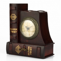 Stolové drevené hodiny 18x10,5x21cm