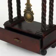 Stolové drevené hodiny 47cm