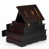 Stolové drevená hodiny knihy 28cm