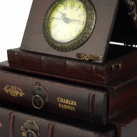 Stolové drevená hodiny knihy 28cm