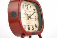 Hodiny stolné kovové 20x15x5cm
