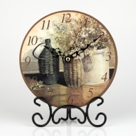 Stolové hodiny kvietok 19x22x4cm