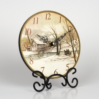 Stolové hodiny zima 18x22x4