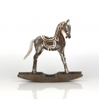 Hojdací koník hnedý 22x21x5cm