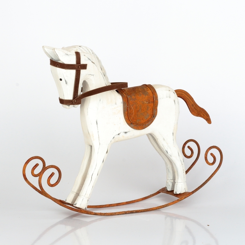 Hojdací koník hrdza 30x23x6cm