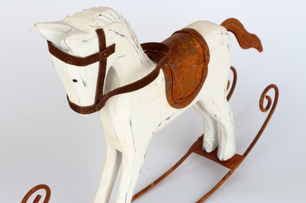 Hojdací koník hrdza 30x23x6cm