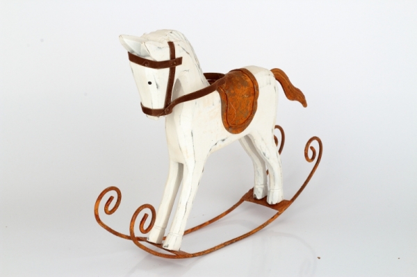 Hojdací koník hrdza 30x23x6cm