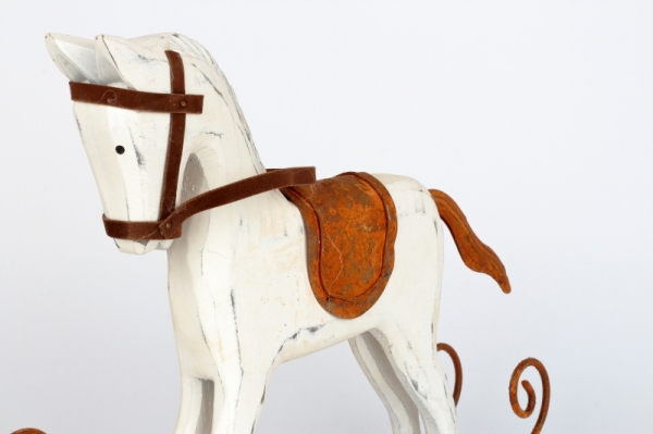 Hojdací koník hrdza 30x23x6cm