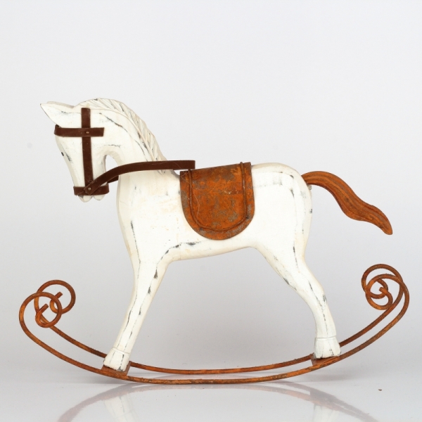 Hojdací koník hrdza 30x23x6cm