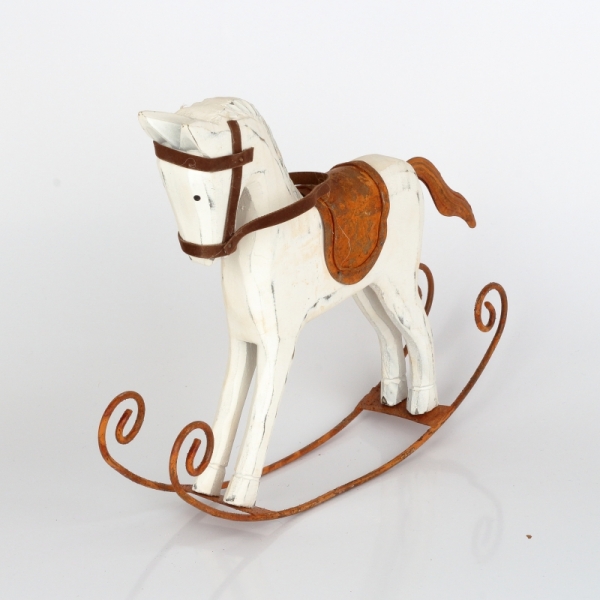 Hojdací koník hrdza 30x23x6cm