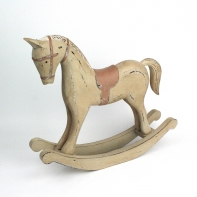 Hojdací kôň drevený hnedý 38×32×8cm