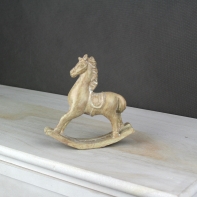 Hojdací kôň hnedý 13x13cm