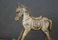 Hojdací kôň hnedý 23x20cm