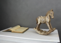 Hojdací kôň hnedý 23x20cm