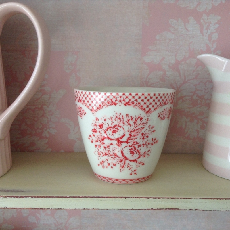 Hrnček na latté Stephanie red 9cm