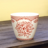 Hrnček na latté Stephanie red 9cm