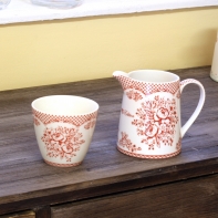 Hrnček na latté Stephanie red 9cm