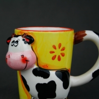 Hrnček pre deti kravička 13cm