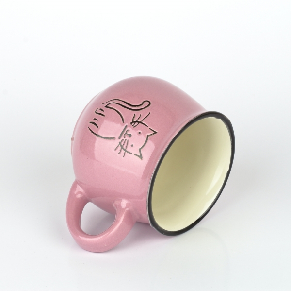 Hrnček s mačkou fialový 270ml