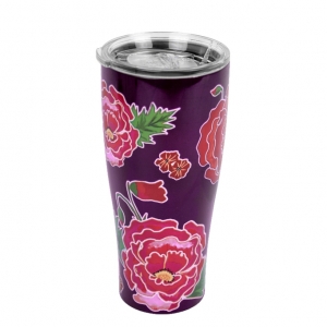 Hrnček s potlačou ružové kvety