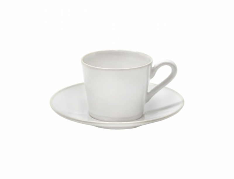 Hrnček s tanierikom biely ASTORIA 0,18l