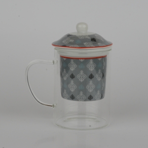 Hrnček so sitkom na sypaný čaj 300ml