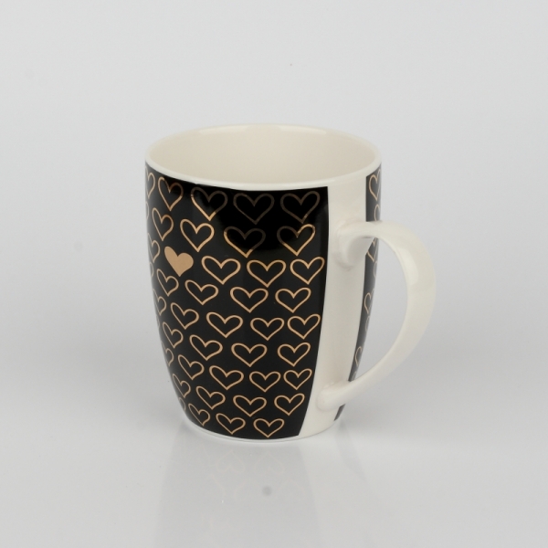 Hrnček so srdiečkami v darčekovom balení 360ml