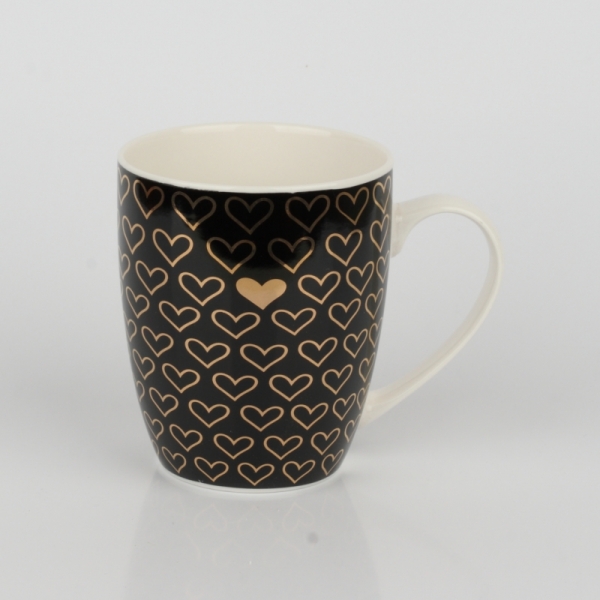 Hrnček so srdiečkami v darčekovom balení 360ml
