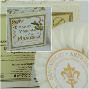 Talianske darčekové mydlo mandle 100g