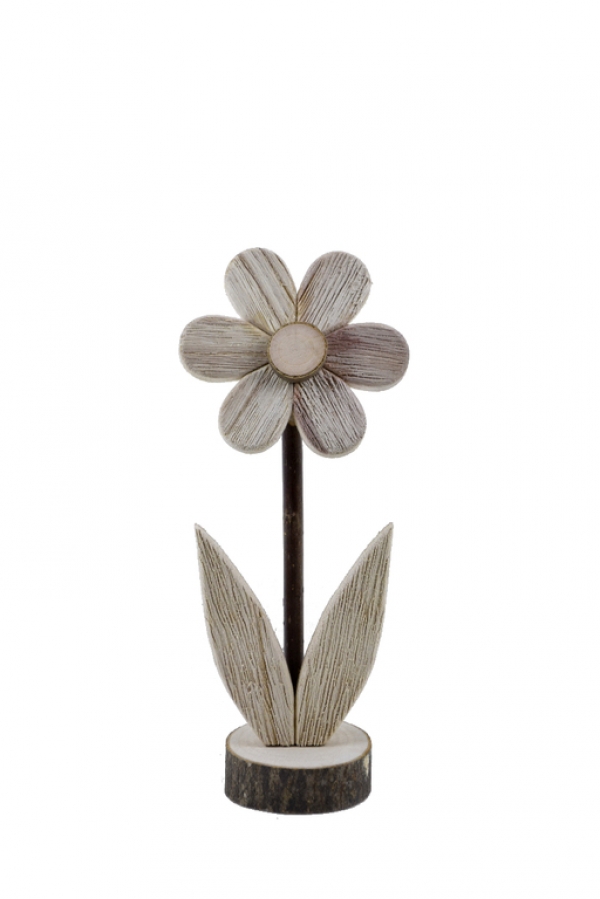 Jarná dekorácia drevená kvetina veľká 38cm