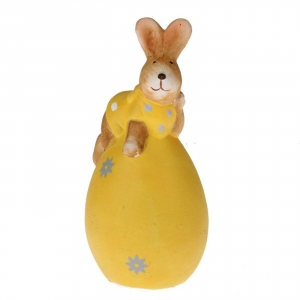 Jarná dekorácia keramický zajac