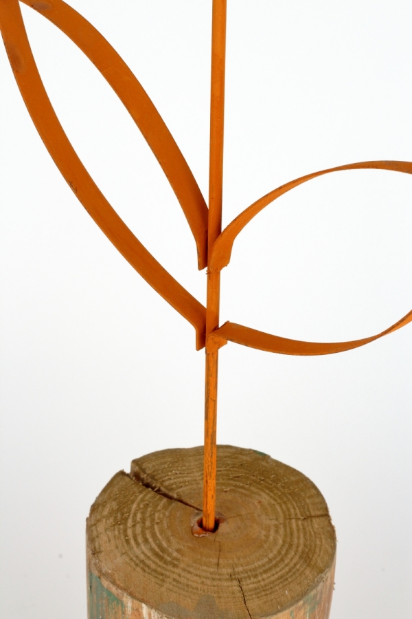 Jarné dekorácie kovový tulipán 46cm