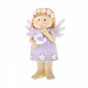 Jarná dekorácia na stôl víla s kvetinou