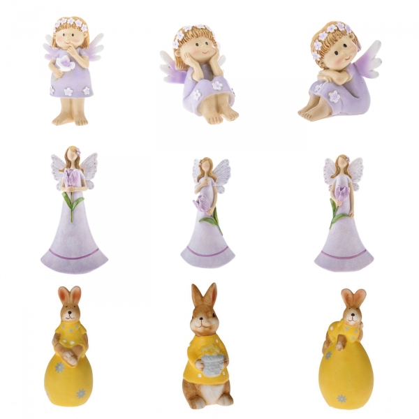 Jarná dekorácia na stôl víla s kvetinou