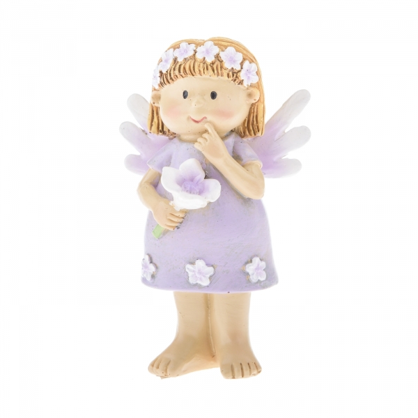 Jarná dekorácia na stôl víla s kvetinou