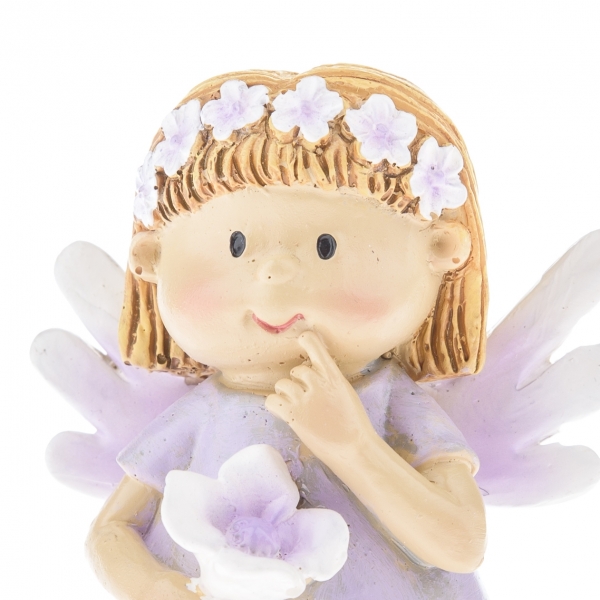 Jarná dekorácia na stôl víla s kvetinou