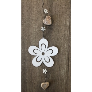 Jarná dekorácia s kvetinou 37cm