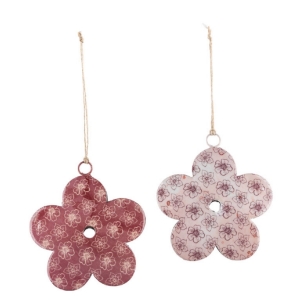 Jarná výzdoba okien kvetina, staroružová 9x9cm