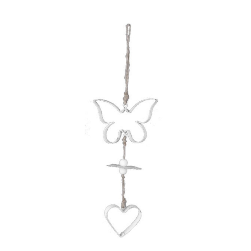 Jarná výzdoba záves s motýľom